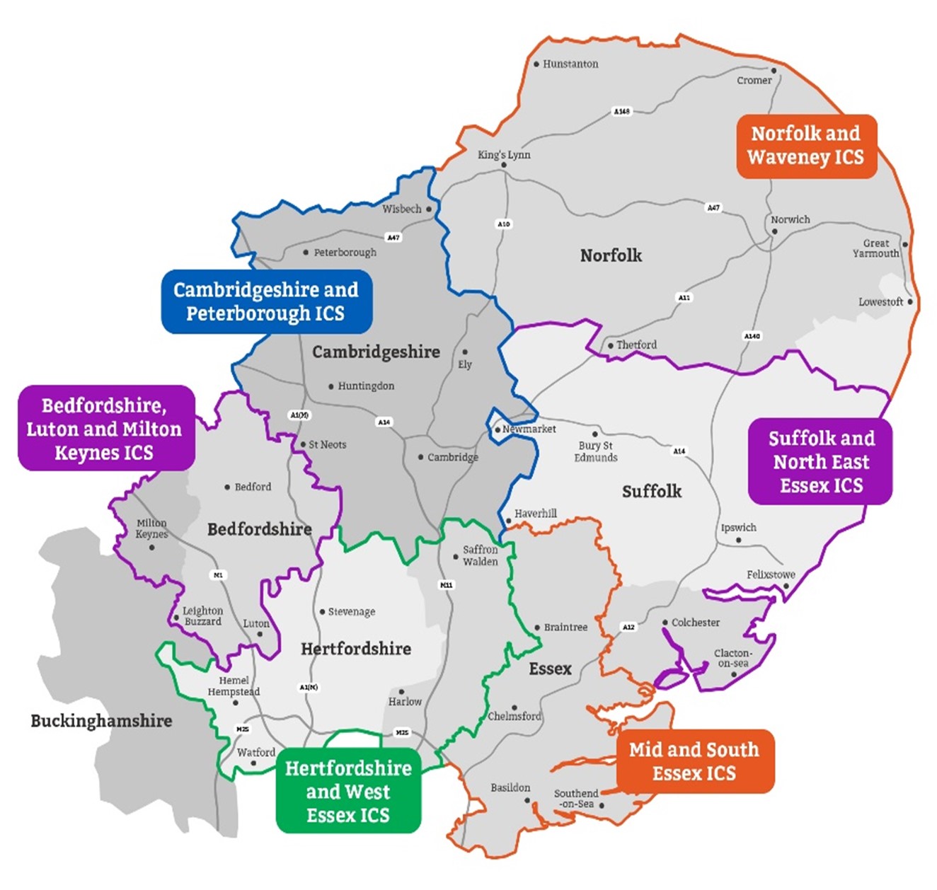 Our Footprint – East of England